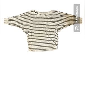 Extra small 3/4 length sleeve striped shirt